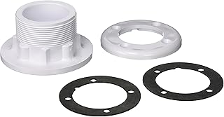 Pentair Pentair 542429 Threaded and Socket Standard Body Concrete Walled Vinyl Liner Return Pool Fitting, White  - Image 1