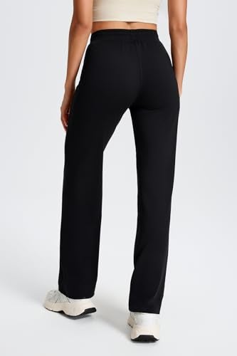 Yogipace Womens UltraSoft Lightweight Stretch Straight Leg Yoga Pants with Pockets Travel Casual Pants31BlackSize M - Image 3
