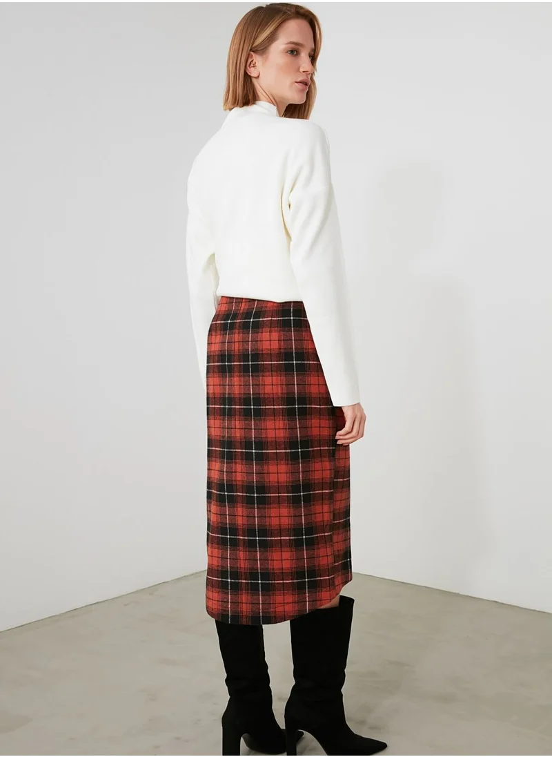 trendyol Plaid SKirt