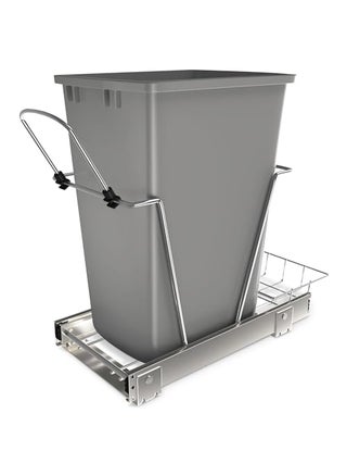 RevAShelf Pullout Trash Can for Kitchen Cabinets 35 Qt Garbage Waste Recycling Bin wFull Extension Slide Metallic Silver RV12KD17C S - pzsku/ZCCADD367DD547FFB98E5Z/45/1749491673/9ed1716f-183d-468c-8e3e-5f8321680663
