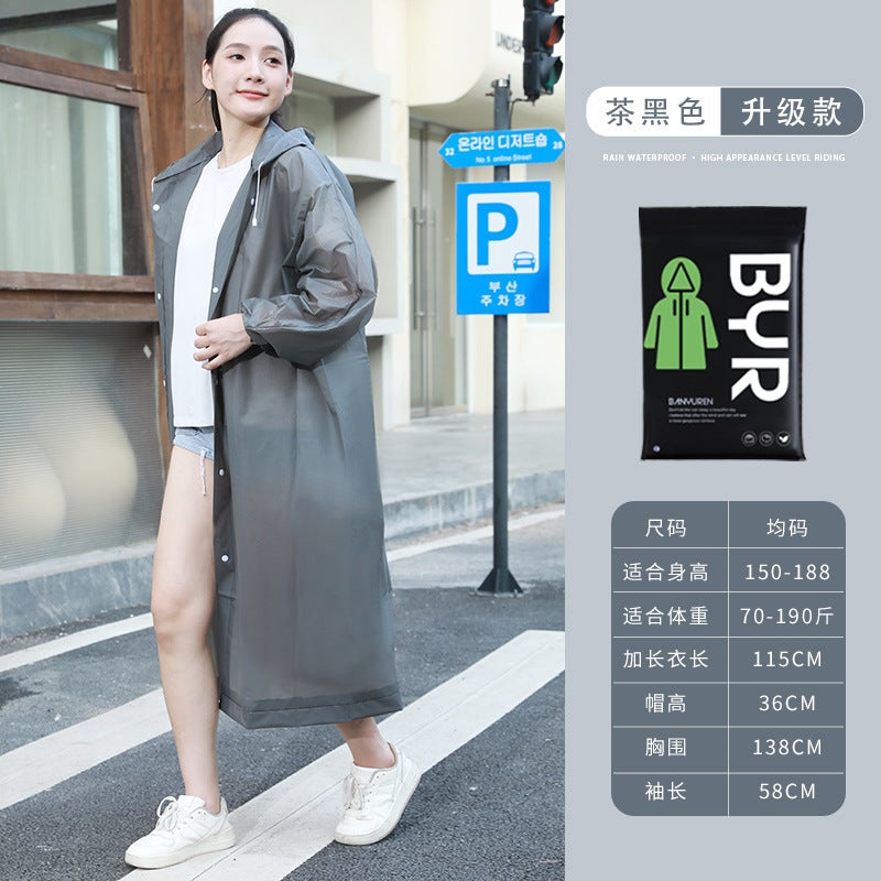 Disposable Raincoat Single Long Full-Body Anti-Rainstorm Men'S Adult Outer Wear Travel Portable Thickened Children'S Poncho - Image 1