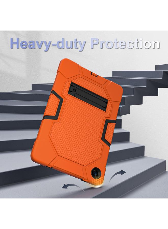 erorex Case For Samsung Galaxy Tab A9+ X216 Contrast Color Robot Silicone Hybrid PC Tablet Case with Holder - Image 2