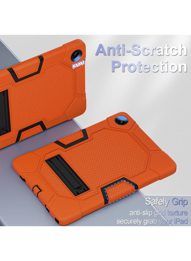 erorex Case For Samsung Galaxy Tab A9+ X216 Contrast Color Robot Silicone Hybrid PC Tablet Case with Holder - Image 3