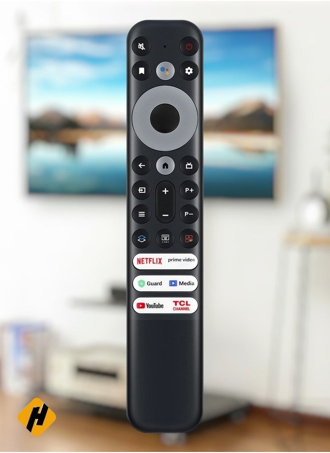 Generic Replacement TCL Remote Control RC902V for TCL Android TV Mini-LED QLED 4K UHD Smart TV with Netflix, Prime Video, YouTube, Guard, Media and TCL Channel  - Image 1