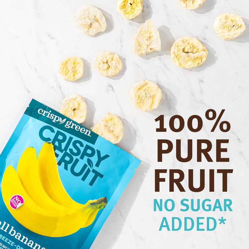Crispy Green Natural Freeze-Dried Fruit, Banana Single-Serve, No Sugar Added, 0.85 Ounce (Pack of 12) - Image 4
