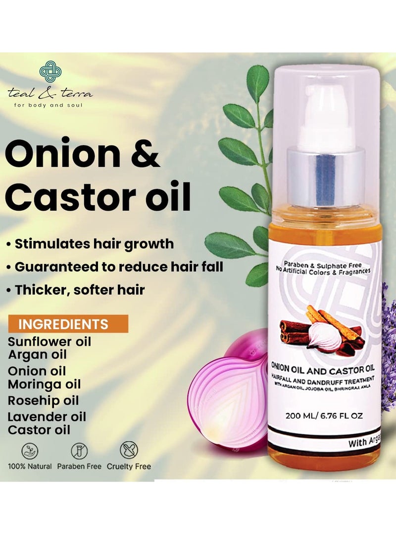 تيال آند تيرا زيت شعر تيل آند تيرا بالبصل والخروع 200 مل - Image 4