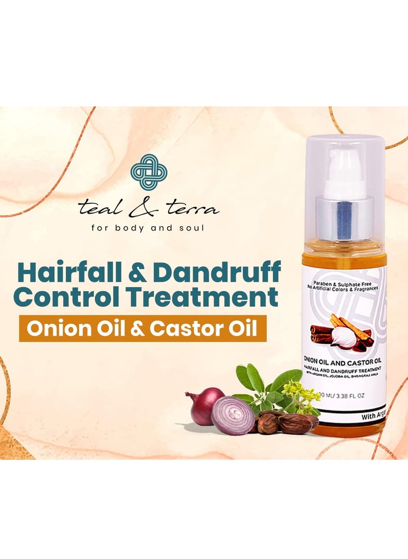 Teal & Terra - Teal & Terra Onion Castor Hair Oil 200ml - Image 1
