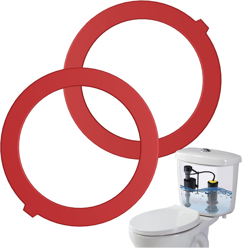Ullnosoo Flush Valve Seal for Kohler, Upgraded 2 Pack Silicone Material Canister Flush Valve Kit Toilet Tank Parts Gasket Replacement for K-GP1059291 for K-4436 Part - Image 1