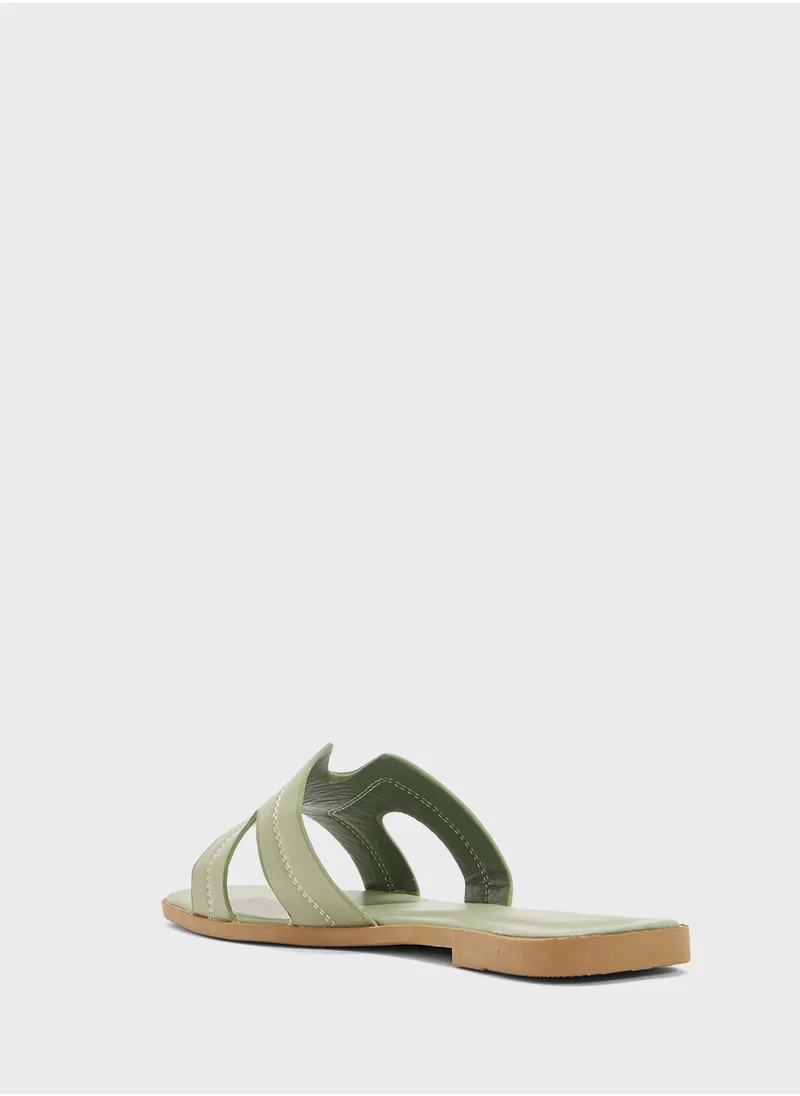 Ginger Womens Casual Flat Sandal