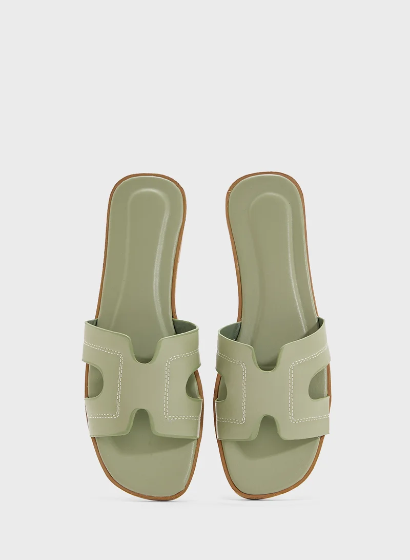 Ginger Womens Casual Flat Sandal