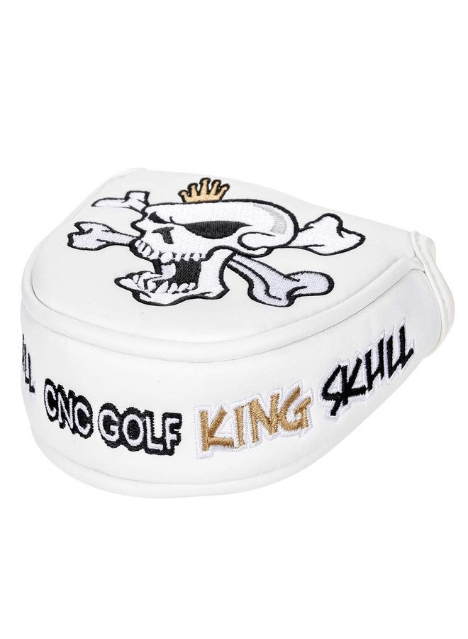 CNC GOLF King Skull White Mallet Putter Cover Headcover for Scotty Cameron Taylormade Odyssey 2ball - Image 5
