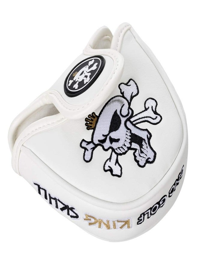 CNC GOLF King Skull White Mallet Putter Cover Headcover for Scotty Cameron Taylormade Odyssey 2ball - Image 1