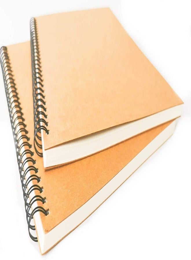 INNAXA Brown Kraft Wiro Notebook A4 - Pack of 2 100 Pages Per Notebook - Image 2