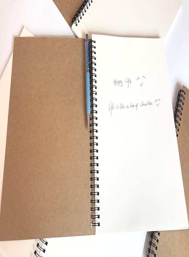INNAXA Brown Kraft Wiro Notebook A4 - Pack of 2 100 Pages Per Notebook - Image 3