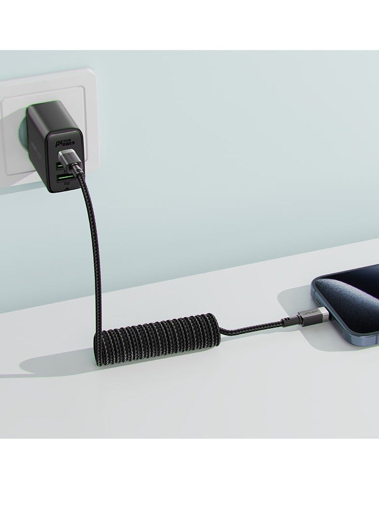 ACEFAST C14-03 60W USB-C to USB-C spring charging data cable - Image 5