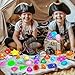 MARFOREVER 25 Pcs Diving Gem Pool Toys Big Colorful Pool Gems Pirate Treasure Diving Gems Diamond Pool Sinking Toys Underwater Gemstones for Summer Swimming Training Gift Boys Girls Pool Game Prize - Image 4