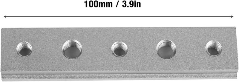 30/45 Type T Slot Miter Track Jig, Aluminum Alloy Miter Track Fixture, 100mm/200mm/300mm/450mm Adjustable T Slot Track with T Screw, Perfect for Woodworking and DIY Projects (100MM T-shaped slider) - Image 4
