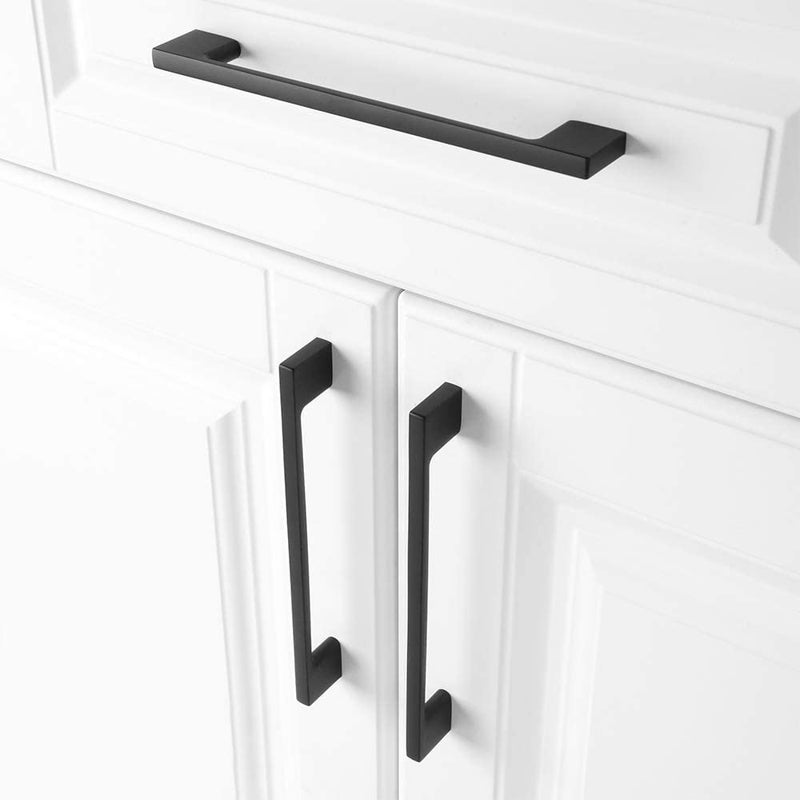 GS Gujarat GS Gujarat Pack of 25 Size 4 InchesHole to Hole 96mm Matt Black Kitchen Cabinet HandleDoor HandleKitchen cabinets wardrobes Bathroom vanities and Furniture Drawers - Image 5