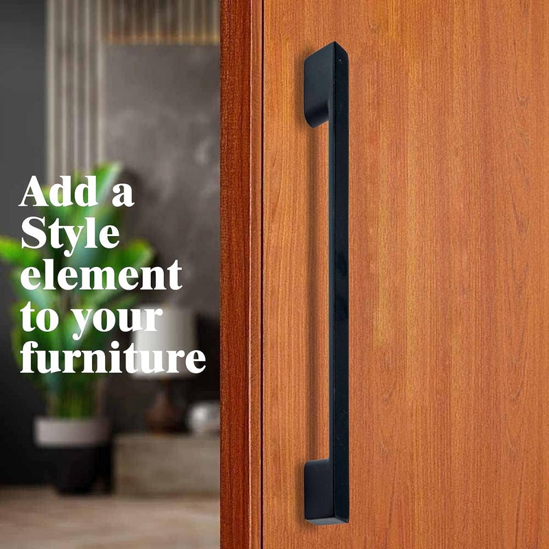 GS Gujarat GS Gujarat Pack of 25 Size 4 InchesHole to Hole 96mm Matt Black Kitchen Cabinet HandleDoor HandleKitchen cabinets wardrobes Bathroom vanities and Furniture Drawers - Image 3