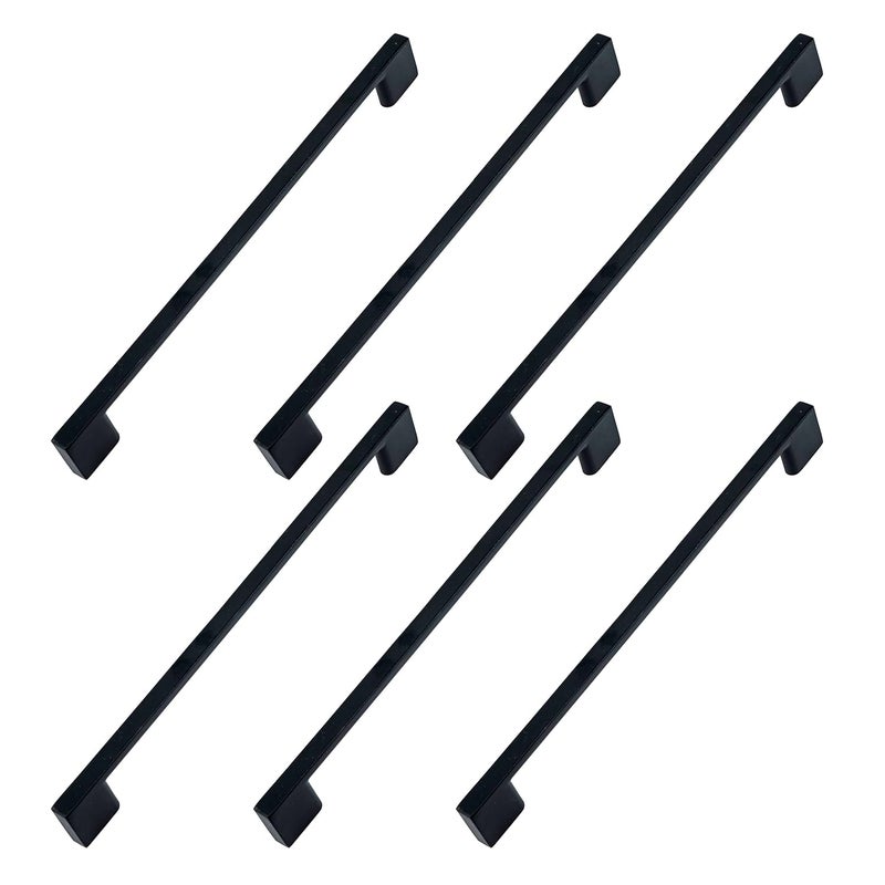 GS Gujarat GS Gujarat Pack of 25 Size 4 InchesHole to Hole 96mm Matt Black Kitchen Cabinet HandleDoor HandleKitchen cabinets wardrobes Bathroom vanities and Furniture Drawers - Image 1