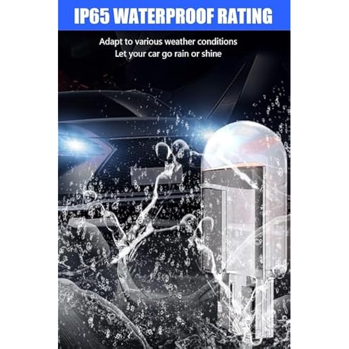 أكس سبرينج لمبات ليد 30 قطعة 6000 كلفن لمبات ليد بيضاء من نوع Cob W5W T10 مصابيح بديلة فائقة السطوع لمصابيح لوحة ترخيص السيارة ومصابيح المواضع وأضواء الخريطة الداخلية - Image 5