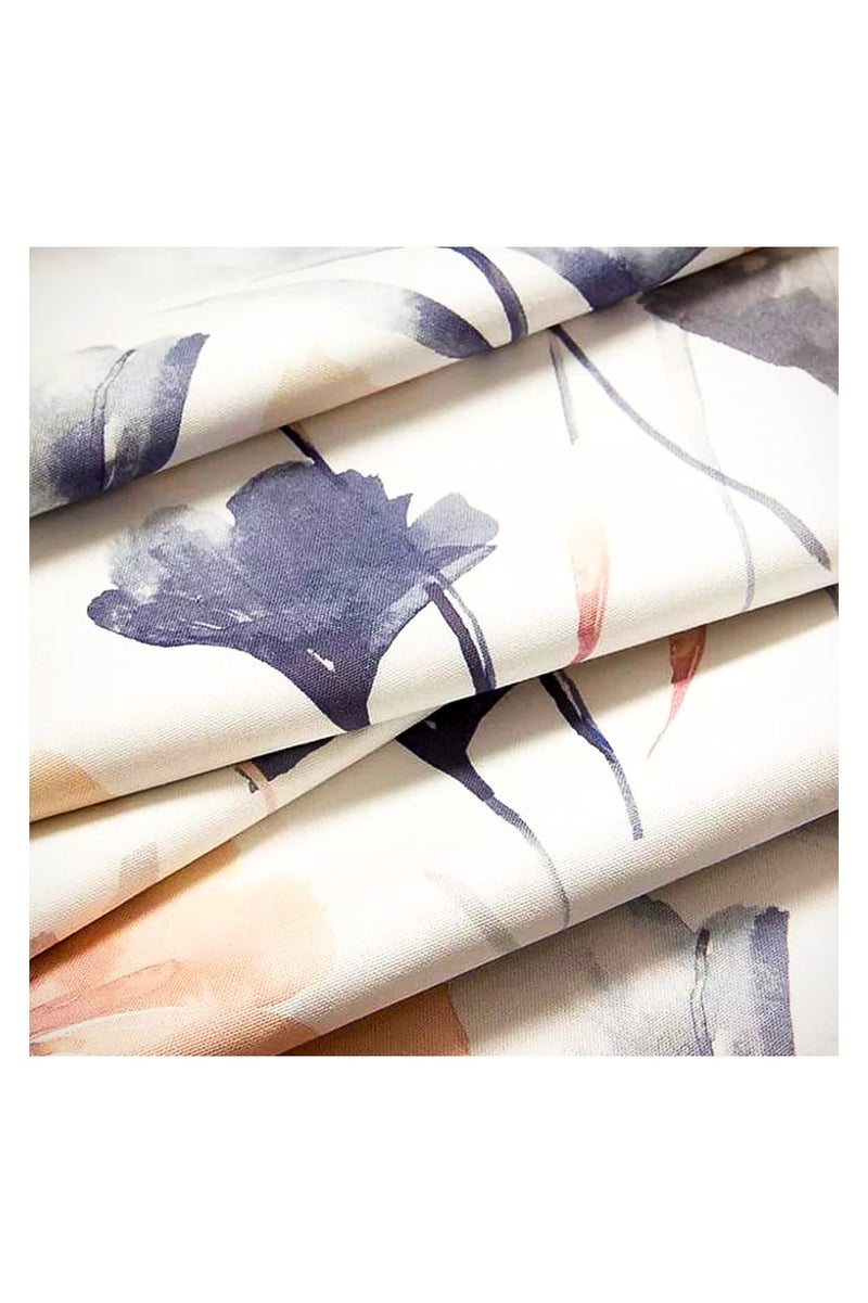  انتكس بيت الستائر مفرش طاولة مخملي من الكتان - طرف على شكل حرف V - قماش أنيق لغرف المعيشة وديكور المنزل - فائق النعومة ومقاوم للتجاعيد - قطعة واحدة - Image 3