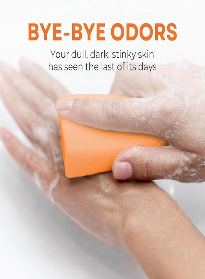 Tasunte KAORI Persimmon Soap for Old People Smell, Feel fresh and clean all day long, Moisturizing Mature Skin, Persimmon Soap for Body Odor with Natural Persimmon Extract for Men & Women - Image 4