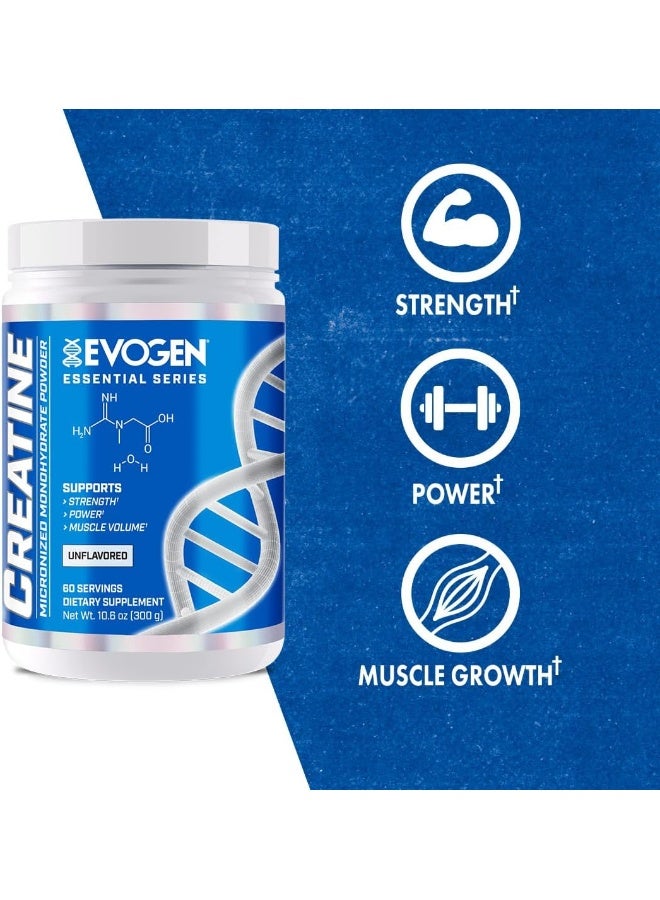 Evogen Nutrition مكمل كرياتين مونوهيدرات الممتاز - زيادة القوة - تعزيز الطاقة - دعم مضادات الأكسدة - 60 حصة - Image 4