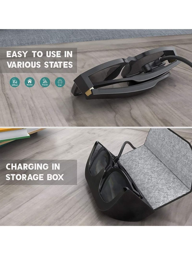 Audio Sunglasses Accessories, Charger Compatible with Bose Frames Alto S/M M/L, Rondo, Soprano, Tenor - USB Magnetic T- Head Charging Cable 2.6ft 80cm  - Image 5