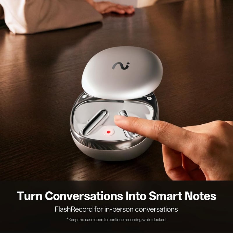 Viaim RecDot Voice Recorder Headphones: Professional AI for Meetings, Calls and Conferences. Transcribe & Summarize, 78 Languages, 48dB Hybrid ANC AI Assistant for Deep Work, AES-256 - Image 5