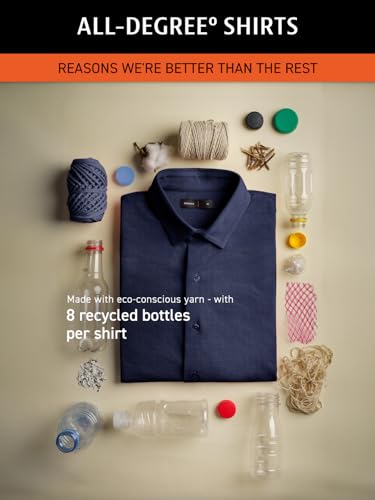 DAMENSCH Constant Cotton Thermoregulating Pique Full Shirts-Pack of 1-True Navy-X-Large - Image 2