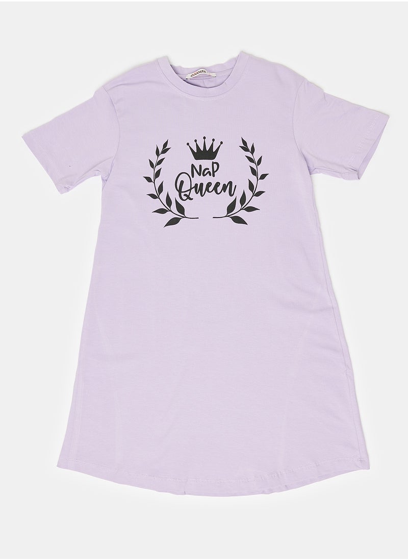 giggles - NIGHT DRESS purple Junior Girls - Image 1