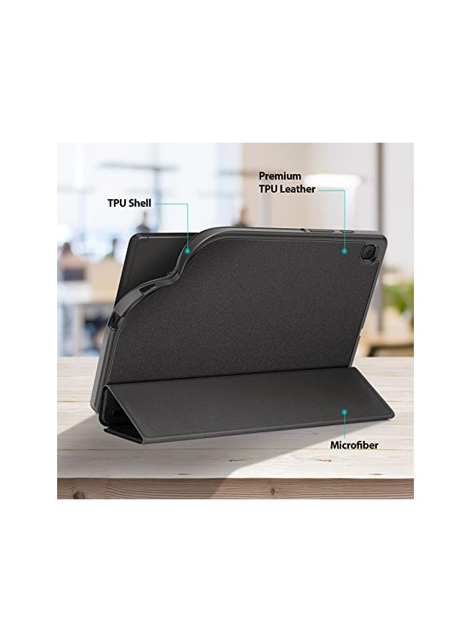 DUX DUCIS For Samsung Galaxy Tab S6 Lite 10.4 (P610/P615) 2020 & 2022, Dux Ducis Slim Magnetic Soft Tpu Protect Case With S Pen Holder For Tab S6 Lite 10.4 Inch, Multi-Angle Front Support Cover (Black) - Image 5