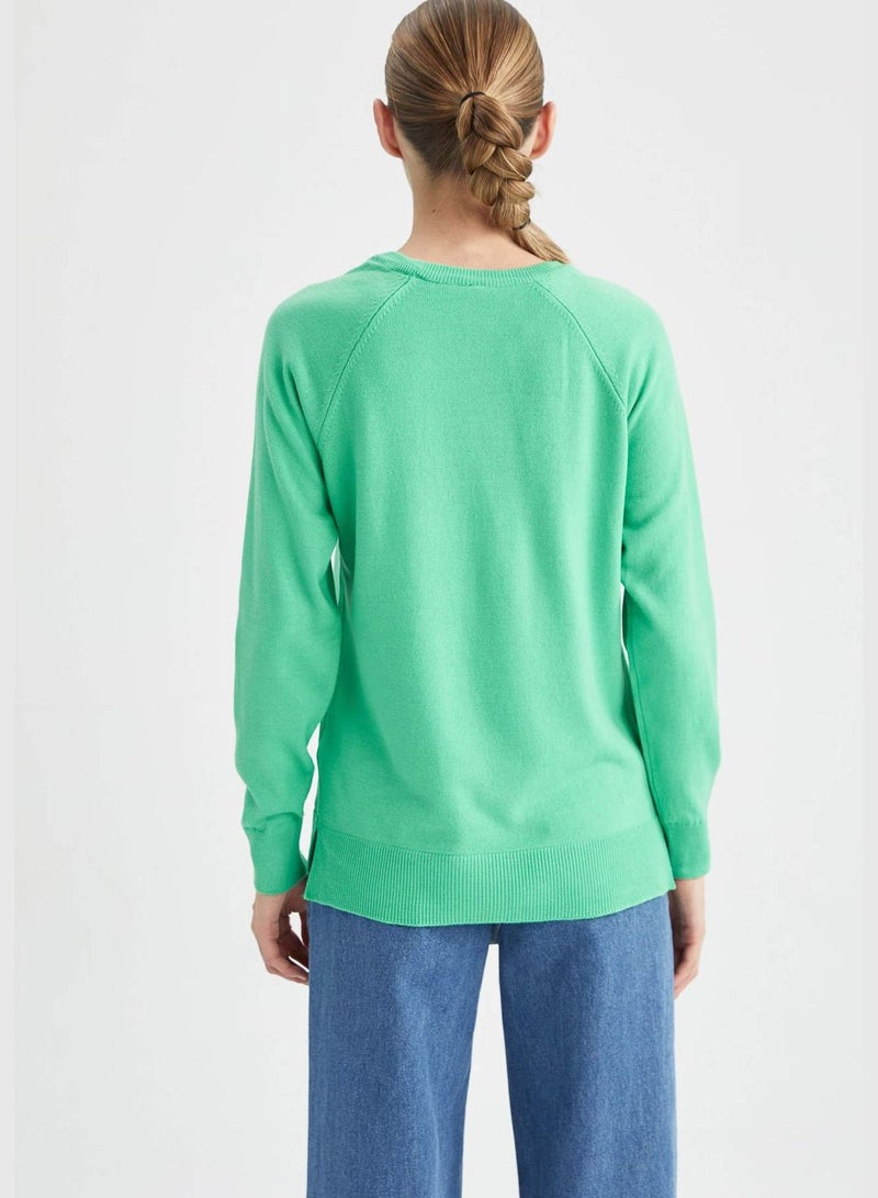 DeFacto Basic Front Short Back Long Jumper - Image 5