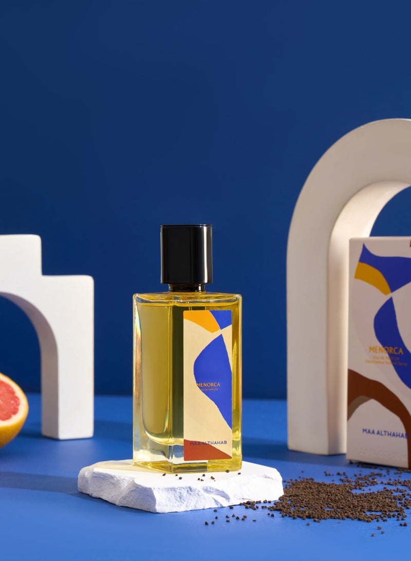 Maa Althahab MAA ALTHAHAB | Menorca EDP | Long-Lasting & Sophisticated Masculine Scent | 75 ML | For Men Who Embrace Adventure & Elegance - Image 3