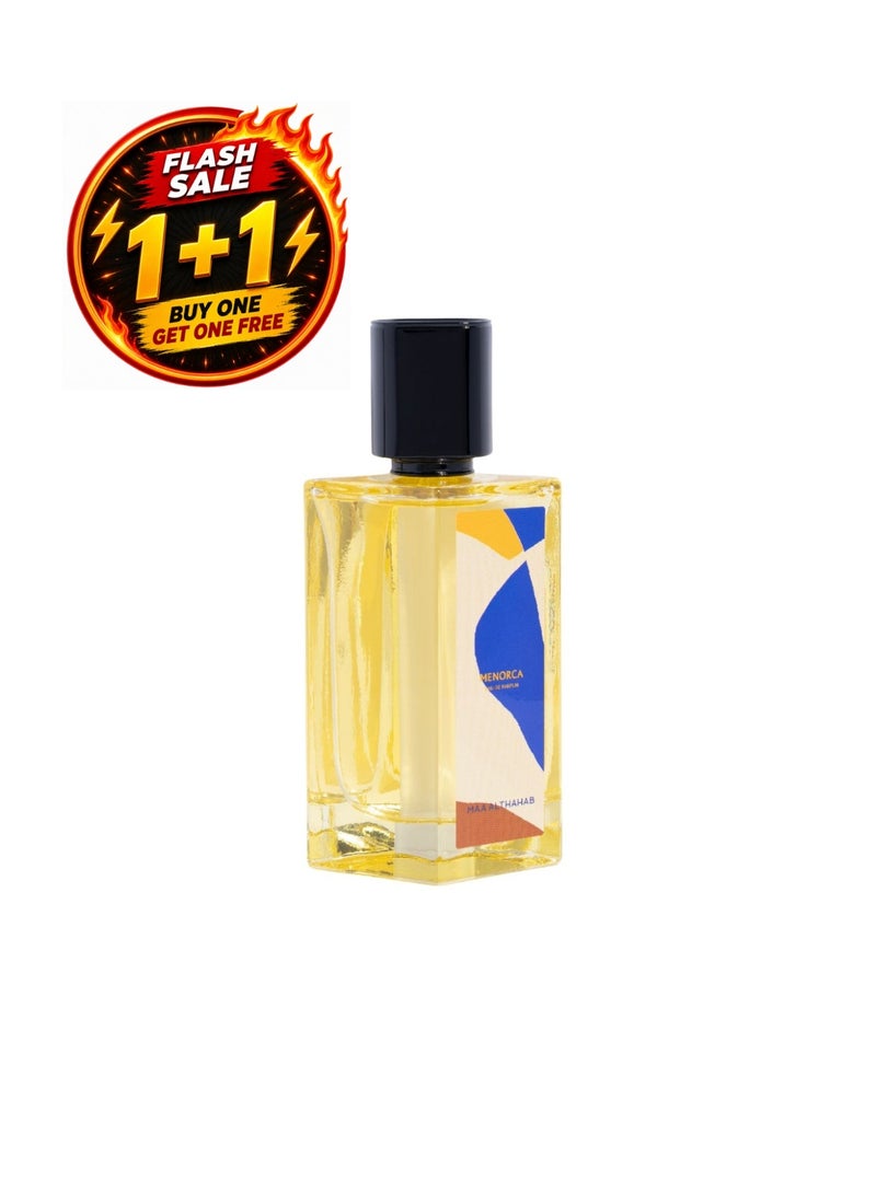 ماء الذهب ماء  الذهب | مينوركا | أو دو بارفان | عطر رجالي ثابت يدوم طويلاً وبرائحة راقية | 75 مل | للرجال الذين يجسدون روح المغامرة والأناقة - Image 1