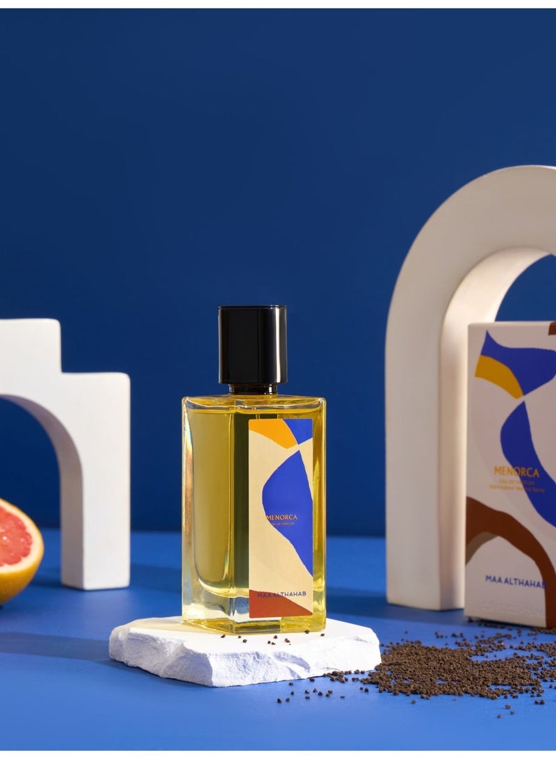 ماء الذهب ماء  الذهب | مينوركا | أو دو بارفان | عطر رجالي ثابت يدوم طويلاً وبرائحة راقية | 75 مل | للرجال الذين يجسدون روح المغامرة والأناقة - Image 4