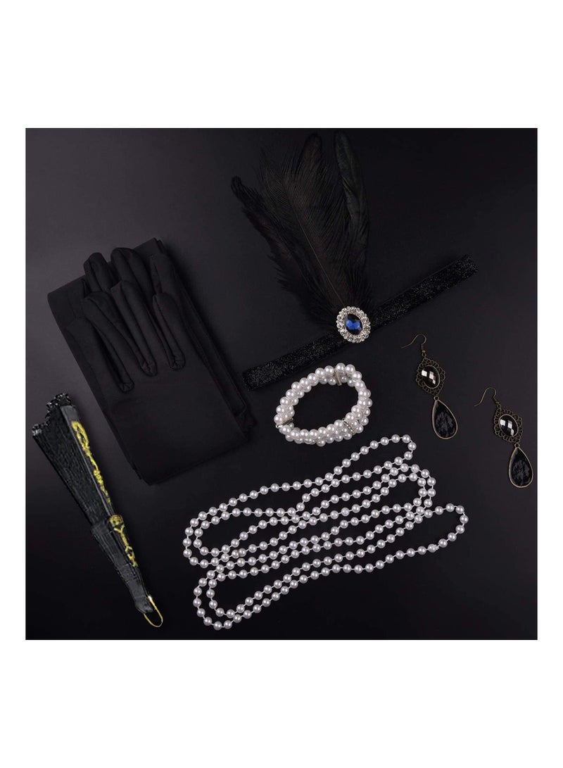 Gatsby Accessories Set, 1920s Accessories Set, 1920s Fashion Flapper Theme Set, Fashion Roaring 20's Gatsby Theme Set - Image 5