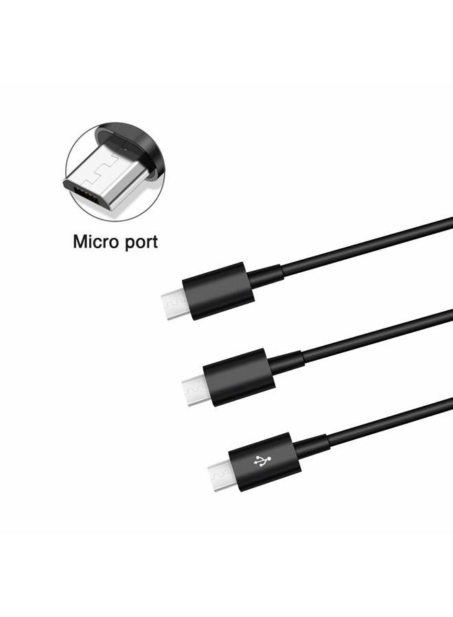 Duttek USB 2.0 to Micro USB Splitter Cable, 3 in 1 USB 2.0 A Male to Three Micro USB Male 1 to 3 Sync Charging Cable Adapter Cord 25CM/ 10inch - Image 5