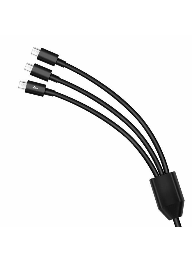 Duttek USB 2.0 to Micro USB Splitter Cable, 3 in 1 USB 2.0 A Male to Three Micro USB Male 1 to 3 Sync Charging Cable Adapter Cord 25CM/ 10inch - Image 3