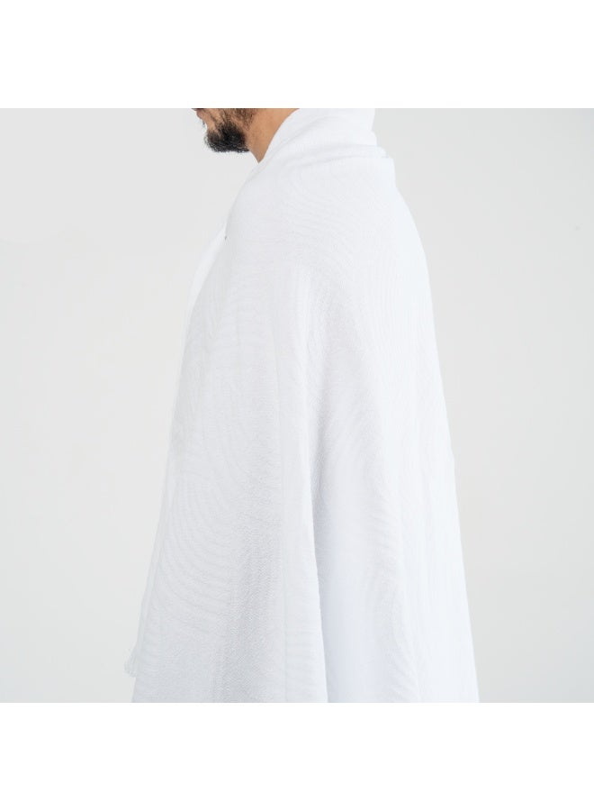 إحرام كنوز مكبسن للرجال – قطن طبيعي غير مخيط – ثابت ومريح للحج والعمرة - Image 4