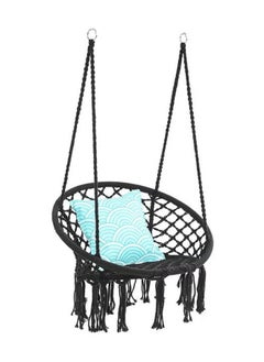 Cady One Round Hammock Chair Swing Black  - Image 3