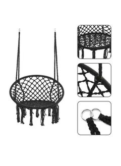 Cady One Round Hammock Chair Swing Black  - Image 4