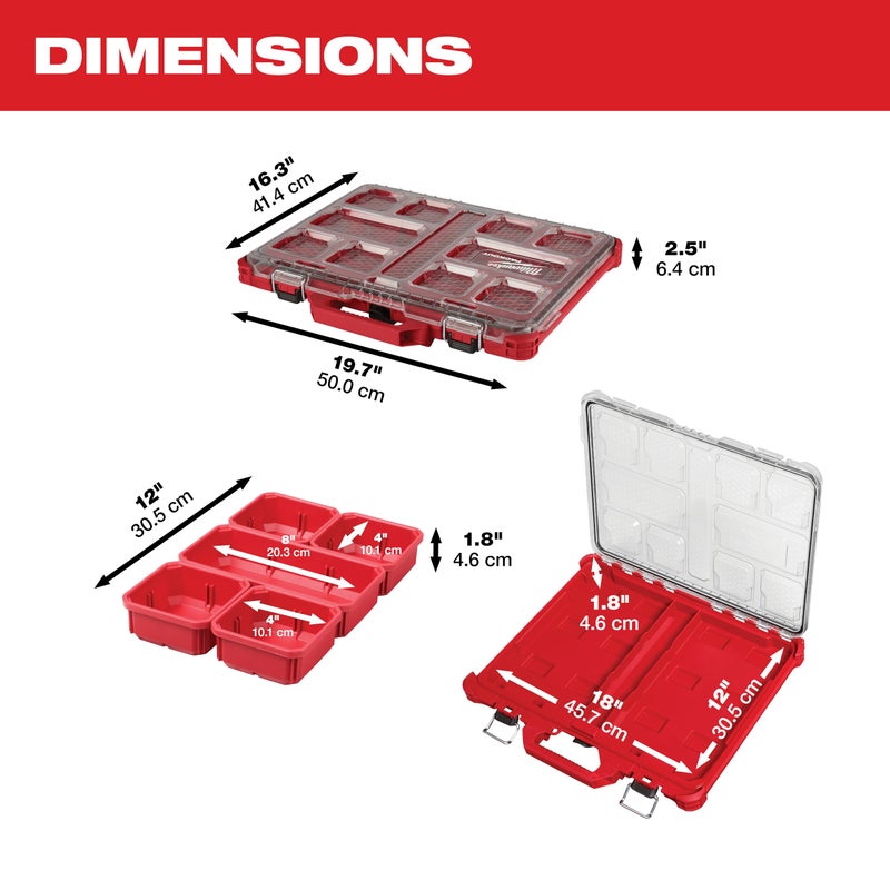 Milwaukee 48-22-8431 PACKOUT Low-Profile Organizer - Image 2