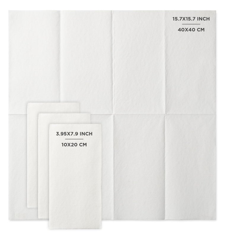 ESKAY PRODUCTS White Linen-Feel Dinner Paper Napkins  For Dinners Parties Hand Towels and Catering Supplies  Disposable and Fully Biodegradable Airlaid Napkins  1/8 Folded 60 Pack - Image 2