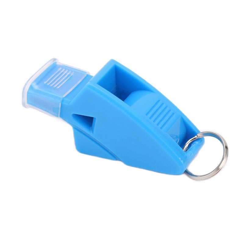 Loud Plastic Whistle: Light Blue, Durable High-Quality Plastic, Bold Crisp Sound - With Black Lanyard And Finger Clip, Sports Whistle for Referees, Coaches, Outdoor Training, Gym & School Sports - Image 2