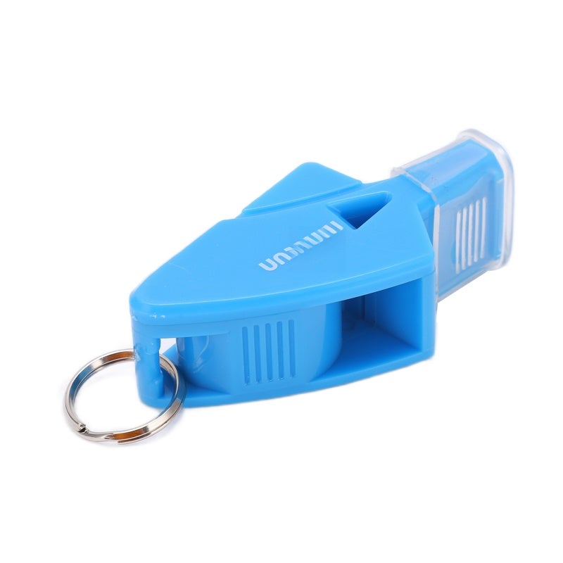 Loud Plastic Whistle: Light Blue, Durable High-Quality Plastic, Bold Crisp Sound - With Black Lanyard And Finger Clip, Sports Whistle for Referees, Coaches, Outdoor Training, Gym & School Sports - Image 3
