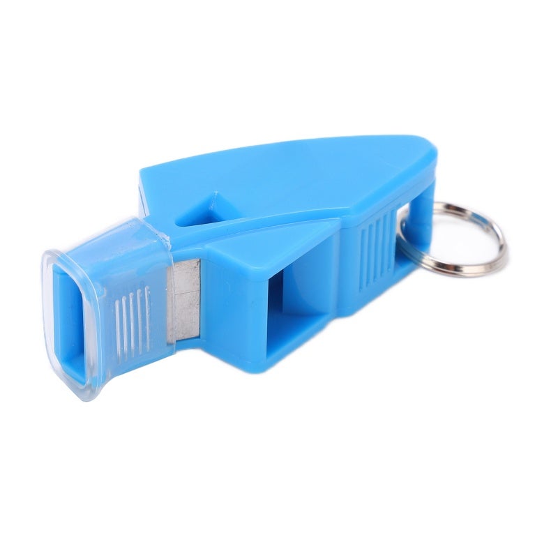 Loud Plastic Whistle: Light Blue, Durable High-Quality Plastic, Bold Crisp Sound - With Black Lanyard And Finger Clip, Sports Whistle for Referees, Coaches, Outdoor Training, Gym & School Sports - Image 5