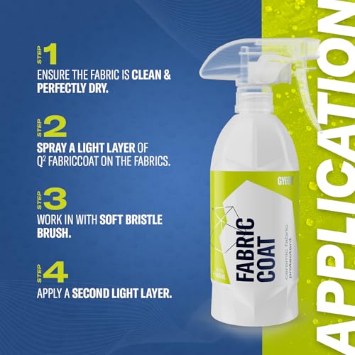 Gyeon Quartz Fabric Coat 400ml - Hydrophobic Water Beading for Fabric - Protectant & Stain Repellent - Easy to Use Sio2 Ceramic Fabric, Carpet & Upholstery - Repels Stains Can Be Used in Home or Car - Image 4
