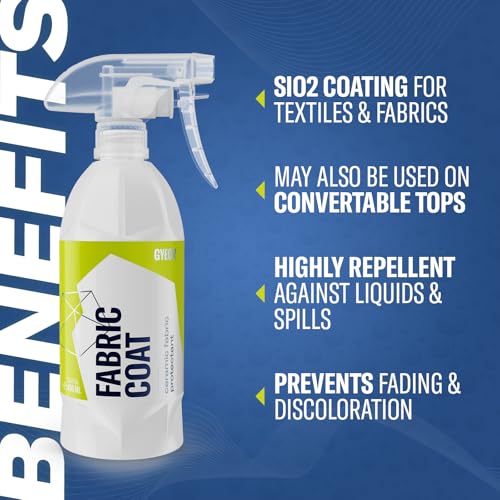 Gyeon Quartz Fabric Coat 400ml - Hydrophobic Water Beading for Fabric - Protectant & Stain Repellent - Easy to Use Sio2 Ceramic Fabric, Carpet & Upholstery - Repels Stains Can Be Used in Home or Car - Image 3